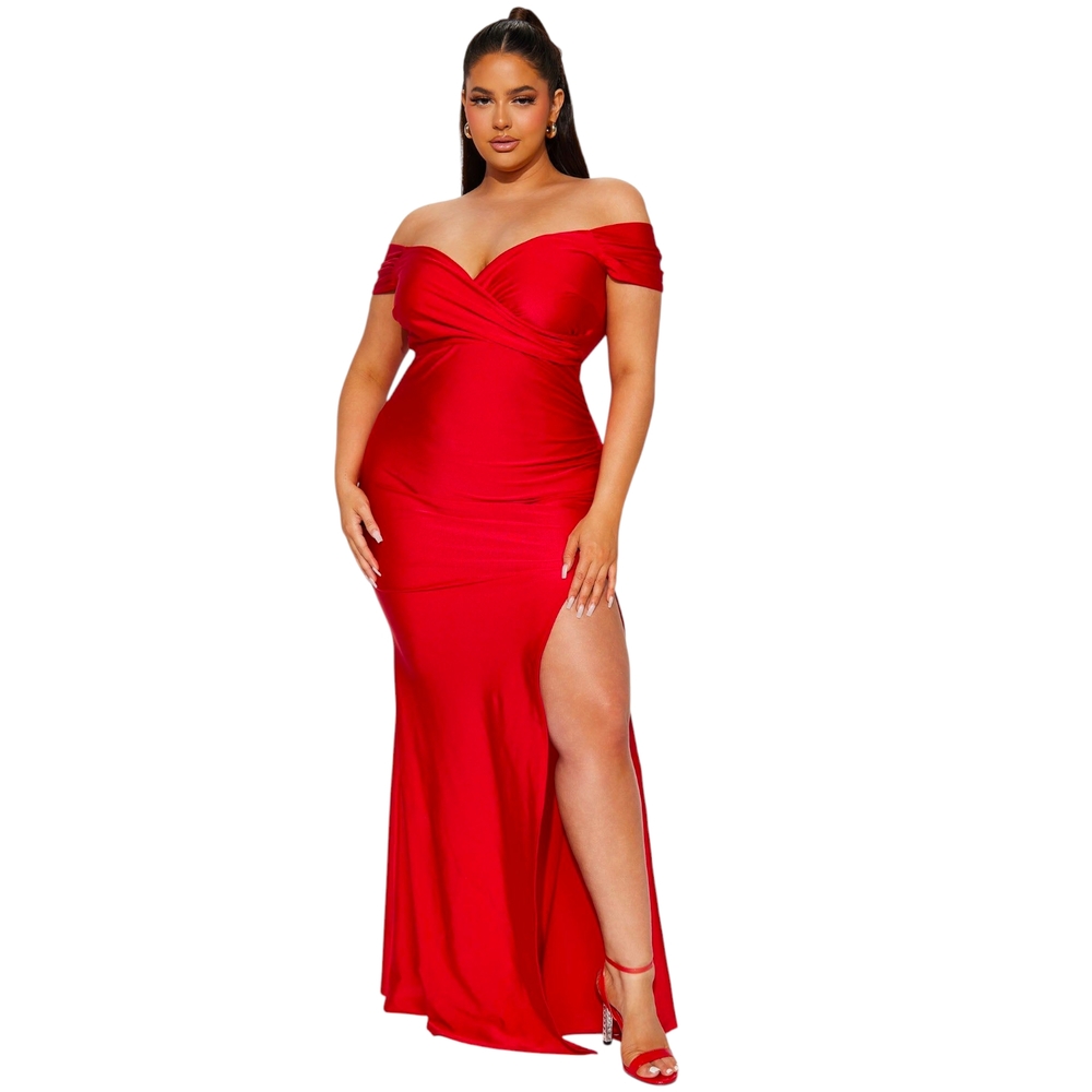 Fashion Nova Red Maxi Dress